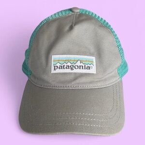Patagonia Teal and Gray Cap